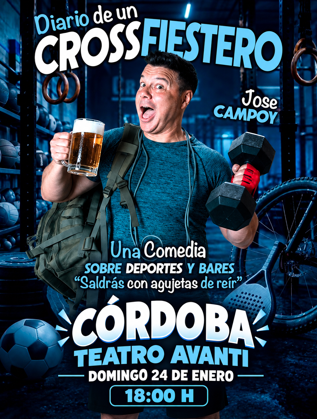 Cartel de Diario de un CrossFiestero en Córdoba