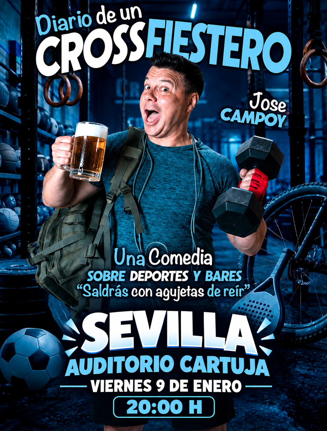 Cartel de Diario de un CrossFiestero en Sevilla